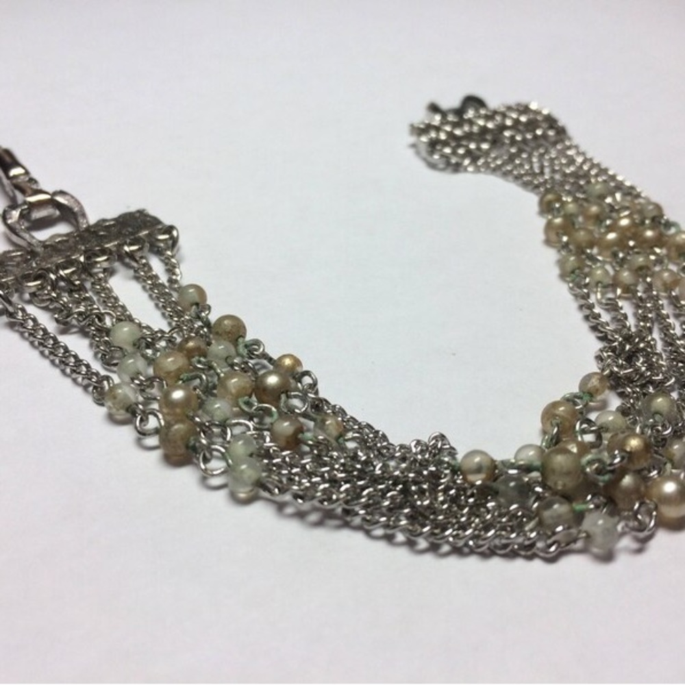 Signed Coro Multistrand Beaded Bracelet